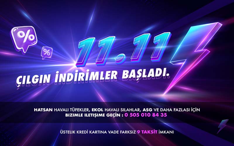 kasım indirimleri başladı hatsan asg ekol havalı tüfekler ve havalı tabancalar