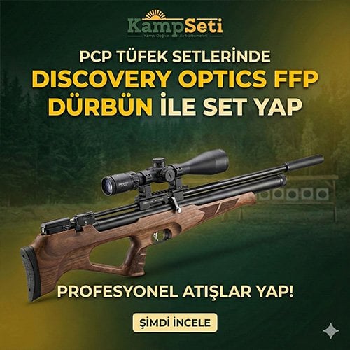 Pcp tüfeler de discovery tüfek dürbünü hediye