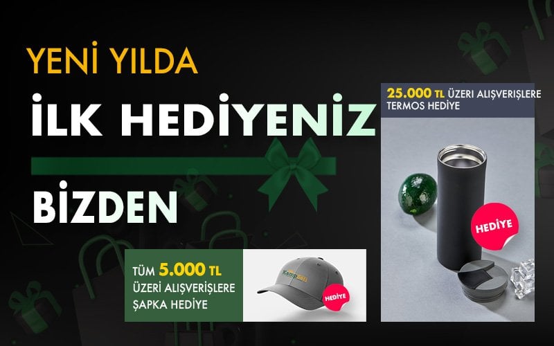 yeni yılda şapka termos hediye