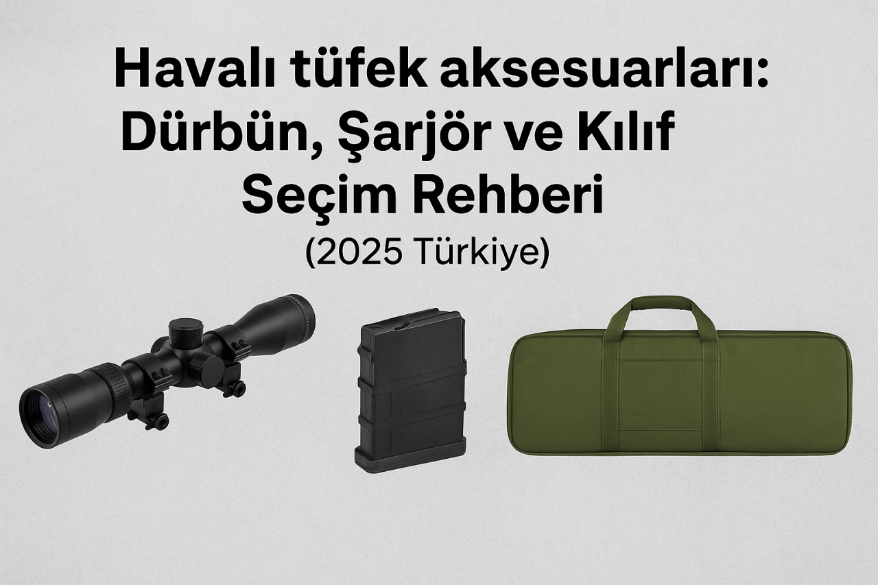 Havalı Tüfek Aksesuarları: Dürbün, Şarjör ve Kılıf Seçim Rehberi (2025 Türkiye)