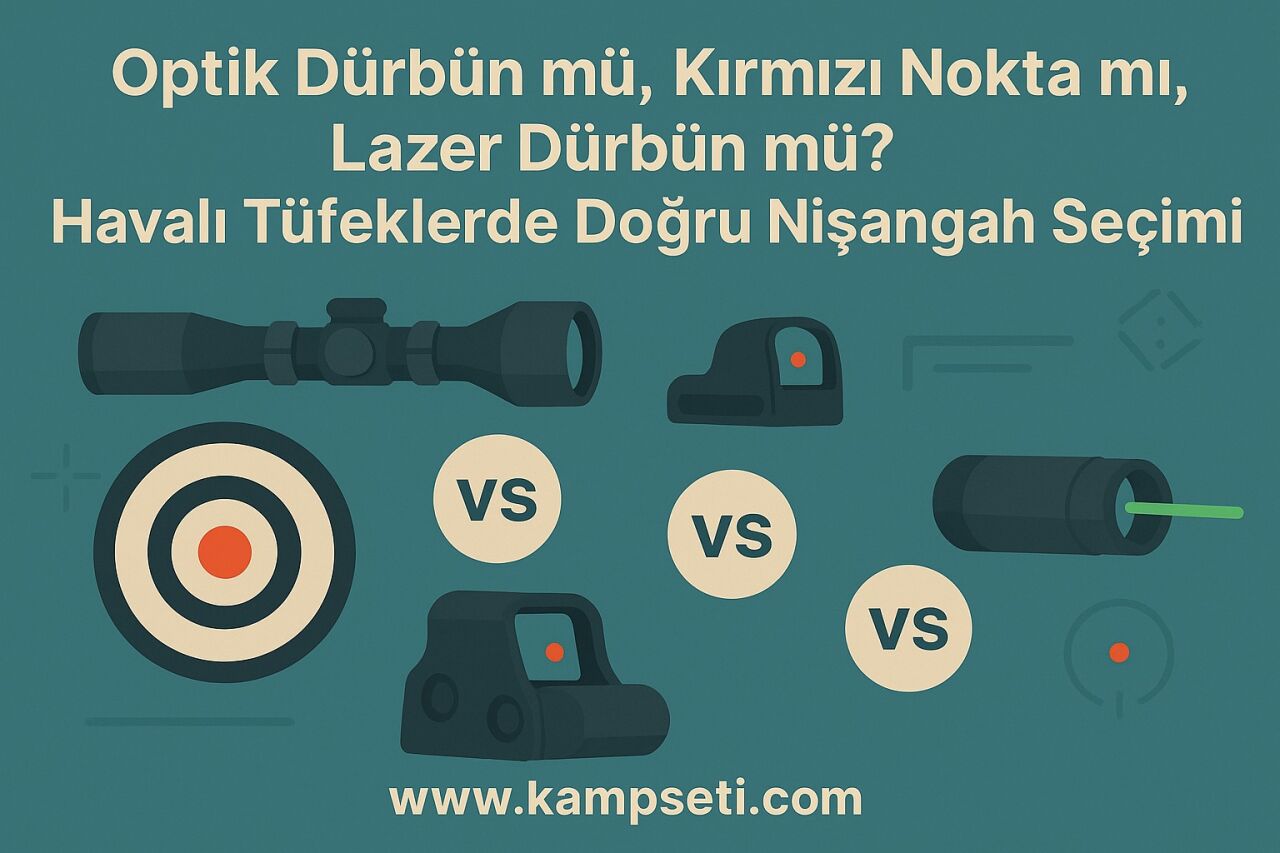 Optik Dürbün mü, Kırmızı Nokta mı, Lazer Dürbün mü? Havalı Tüfeklerde Doğru Nişangah Seçimi