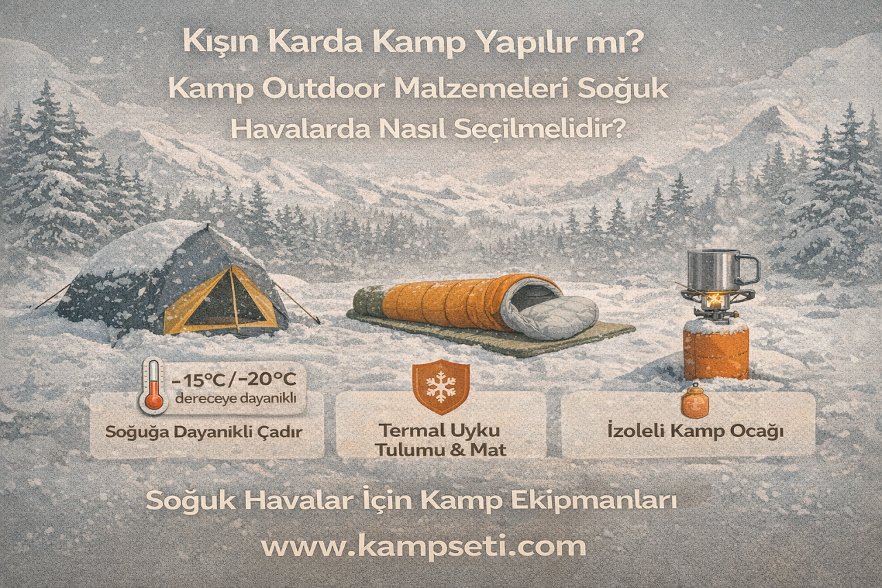 Kışın Karda Kamp Yapılır mı? Kamp Outdoor Malzemeleri Soğuk Havalarda Nasıl Seçilmelidir?