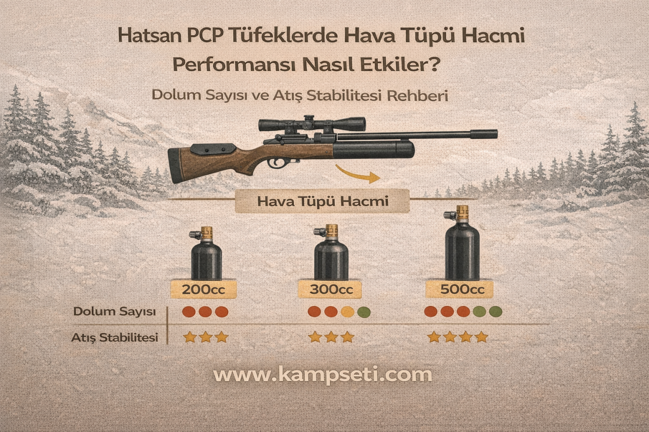 Hatsan PCP Tüfeklerde Hava Tüpü Hacmi Performansı Nasıl Etkiler?