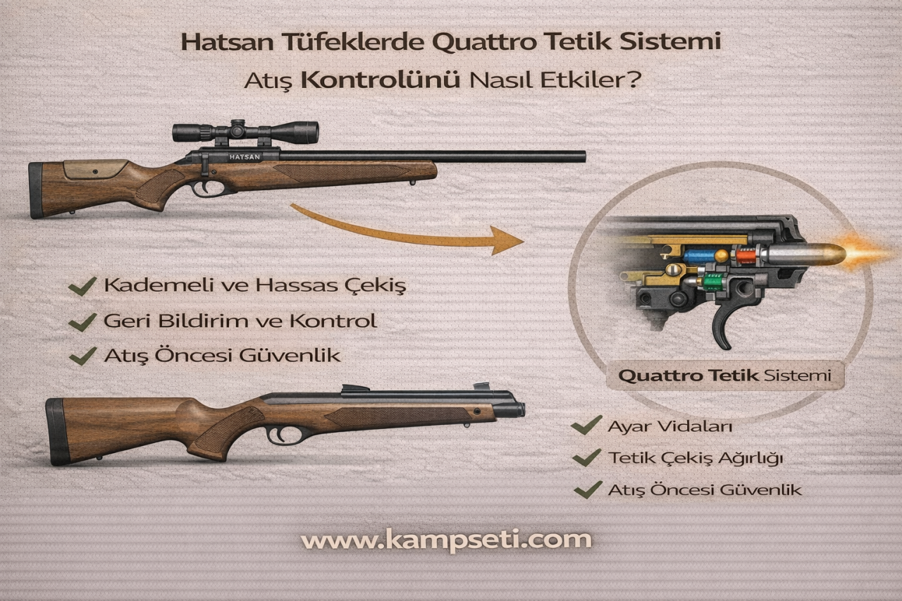 Hatsan Tüfeklerde Quattro Tetik Sistemi Atış Kontrolünü Nasıl Etkiler