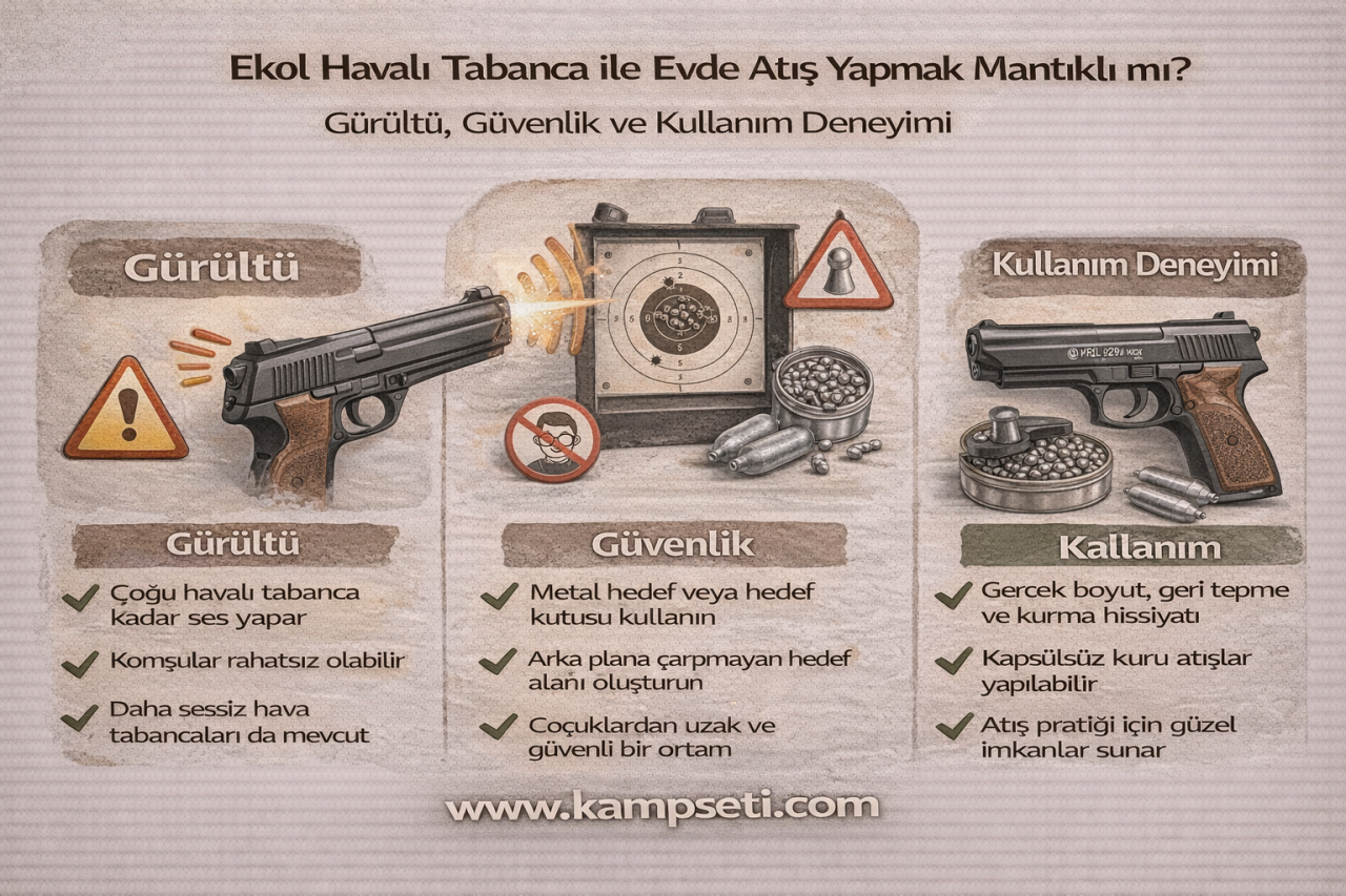 Ekol Havalı Tabanca ile Evde Atış Yapmak Mantıklı mı?