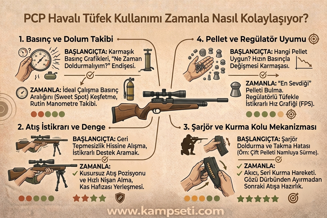 PCP Havalı Tüfek Kullanımı Zamanla Nasıl Kolaylaşıyor