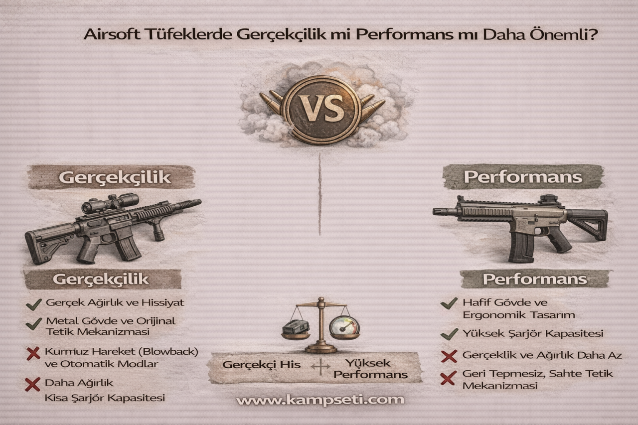 Airsoft Tüfeklerde Gerçekçilik mi Performans mı Daha Önemli