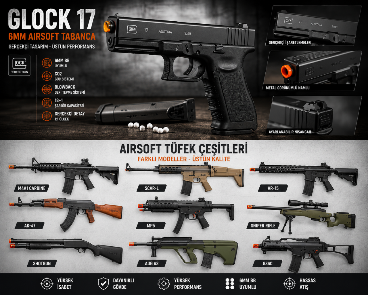 Havalı Tabanca Kurusıkı ve Airsoft Tabanca Farkları ile Doğru Model Seçimi