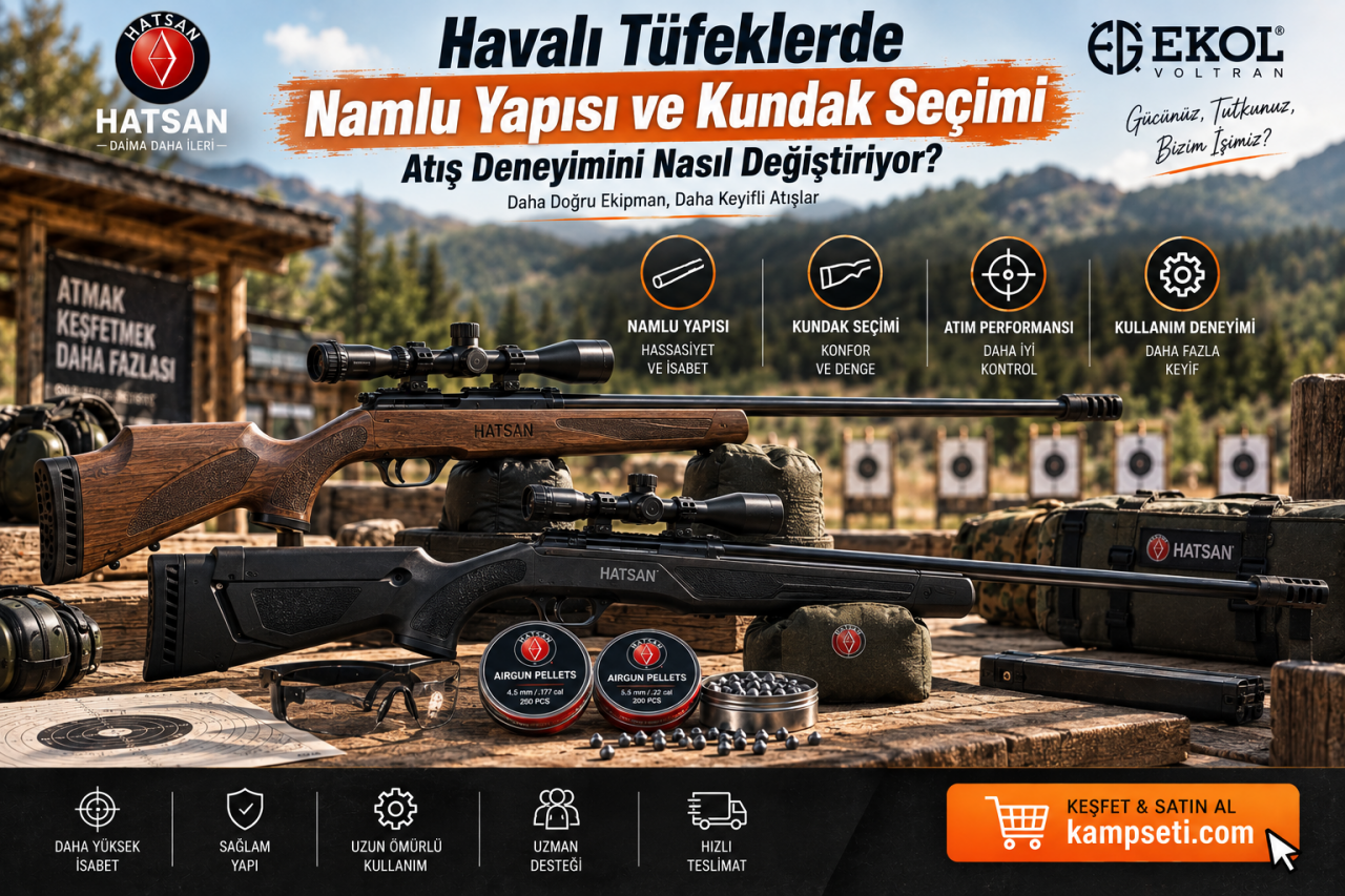 Havalı Tüfeklerde Namlu Yapısı ve Kundak Seçimi Atış Deneyimini Nasıl Değiştiriyor?