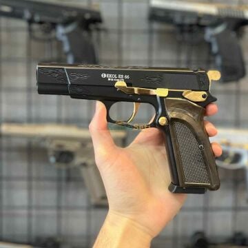 EKOL ES 66 Havalı Tabanca İşlemeli Siyah - 4.5 mm