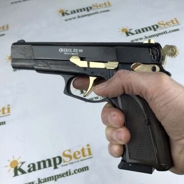 EKOL ES 66 Havalı Tabanca İşlemeli Siyah - 4.5 mm