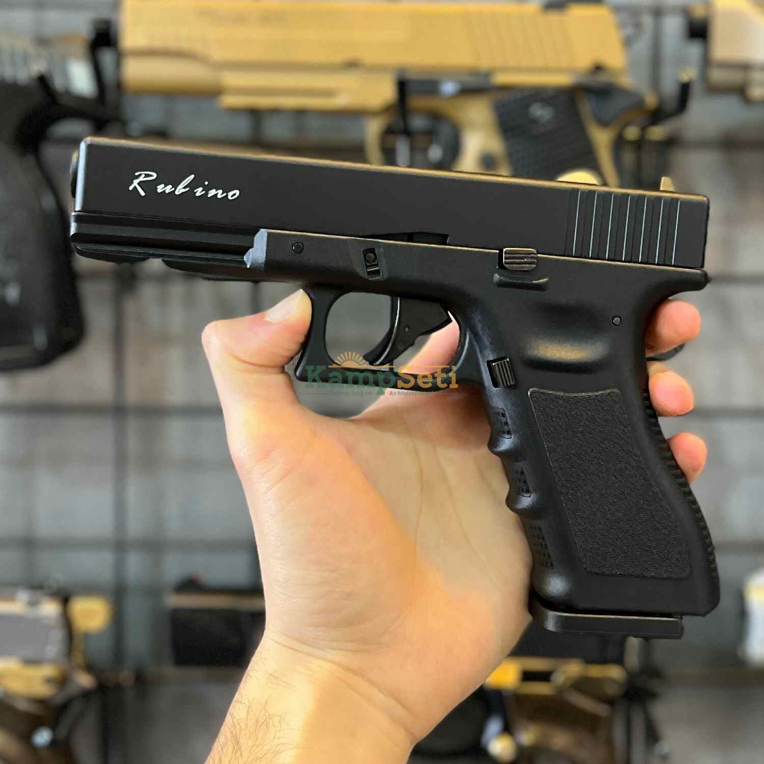 Rubino Glock 17 Blowback Havalı Tabanca Siyah 4.5mm