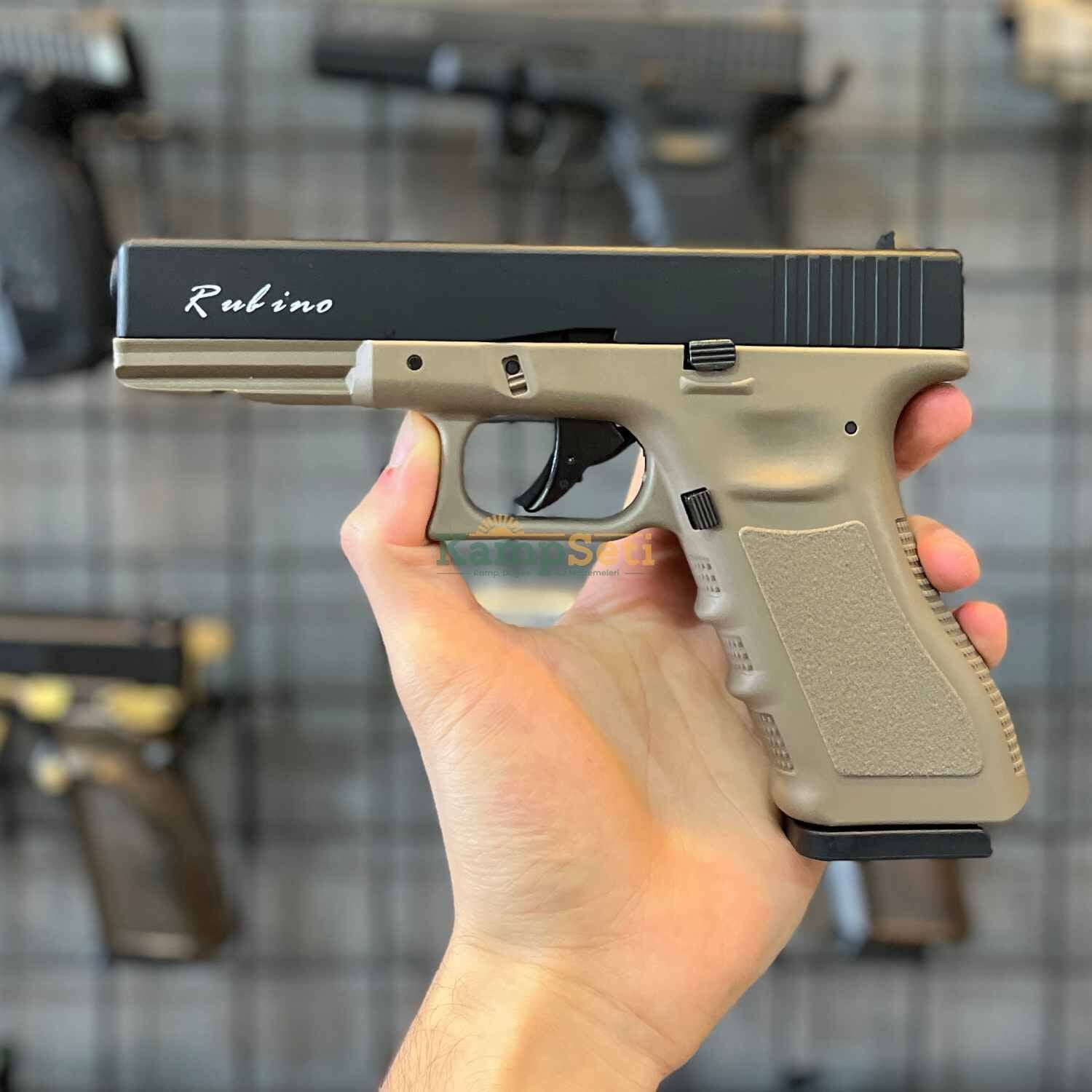 Rubino Glock 17 Blowback Havalı Tabanca Çöl 4.5mm