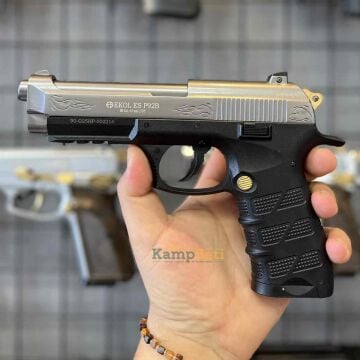 Ekol ES P92B Blowback Havalı Tabanca Füme Altın İşlemeli