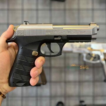 Ekol ES P92B Blowback Havalı Tabanca Füme Altın İşlemeli