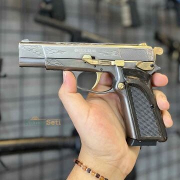 Ekol ES 66 Havalı Tabanca Füme Altın İşlemeli 4.5mm