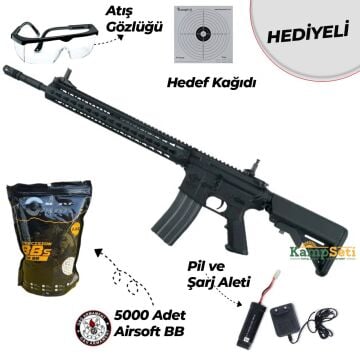 G&G CM16 KR15 Siyah Airsoft Tüfek 14.5'' Namlu