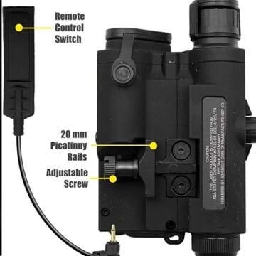 PEQ-15 LA5C Taktik Lazer ve Fener Airsoft - IR Destekli (20mm Ray Uyumlu)