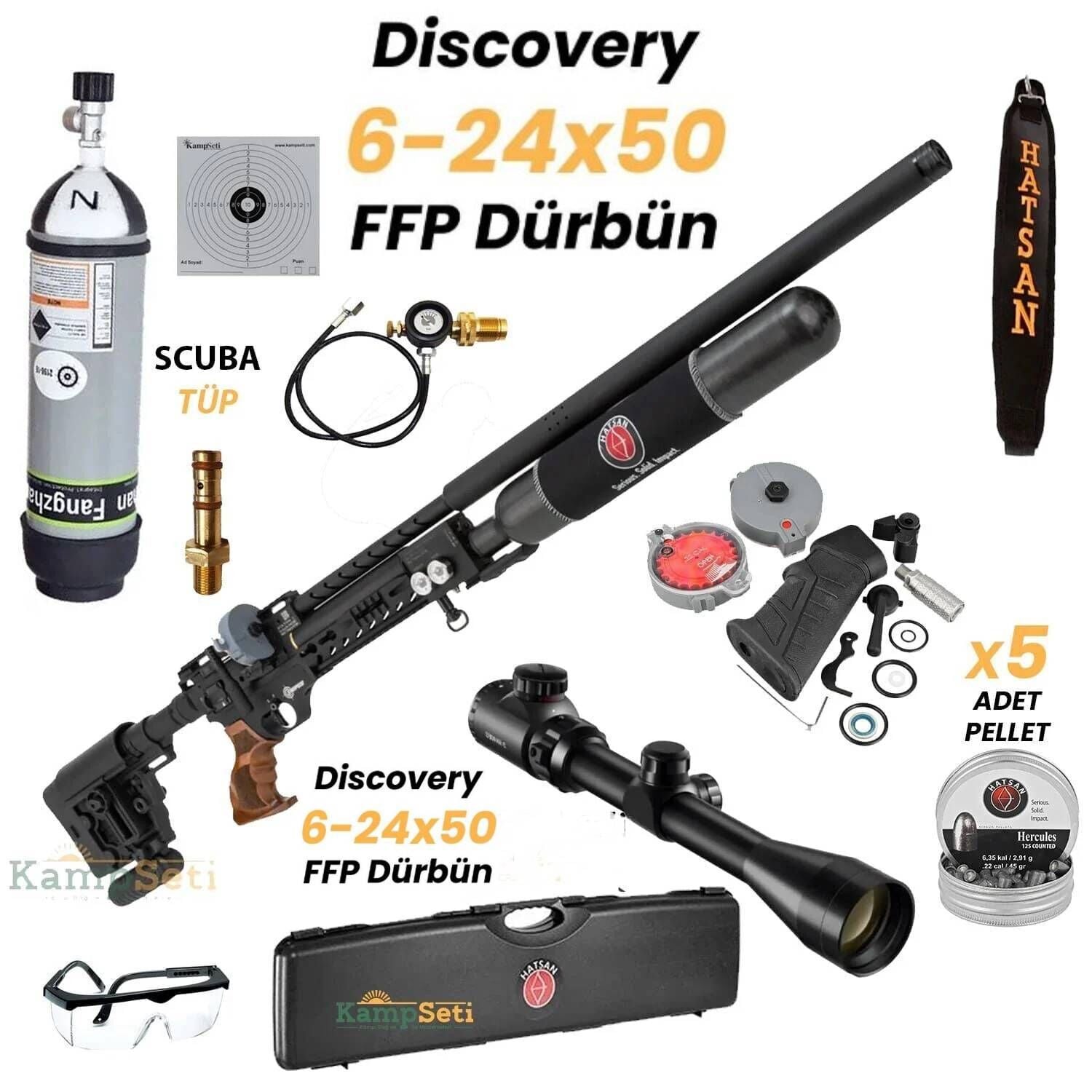 Pro Set Hatsan Factor Sniper Long PCP Havalı Tüfek - DiscoveryOpt FFP Dürbünlü