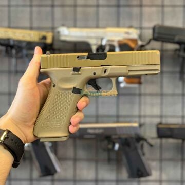 WE Glock G17 Gen5 F Serisi Full Tan GBB Airsoft Tabanca