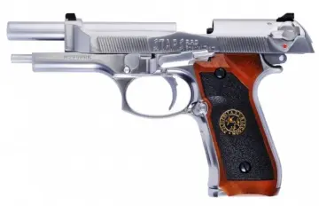 WE Samurai Edge Standard M9 Style Airsoft Tabanca - Silver