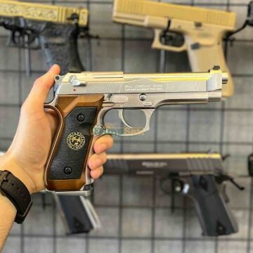 WE Samurai Edge Standard M9 Style Airsoft Tabanca - Silver