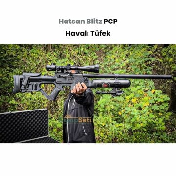 Premium Set Hatsan Blitz PCP Havalı Tüfek 6.35 mm Seri Atış-Full AUTO