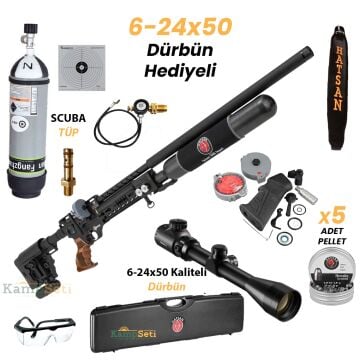 Premium Set Hatsan Factor Sniper Long PCP Havalı Tüfek