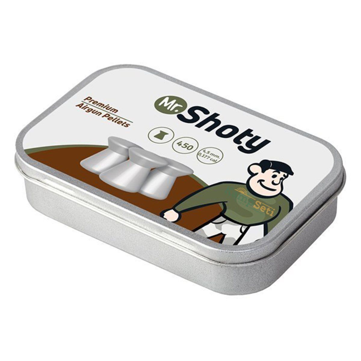 MR. SHOTY Premium Match 4.5 mm Havalı Tüfek Saçması 450 Adet