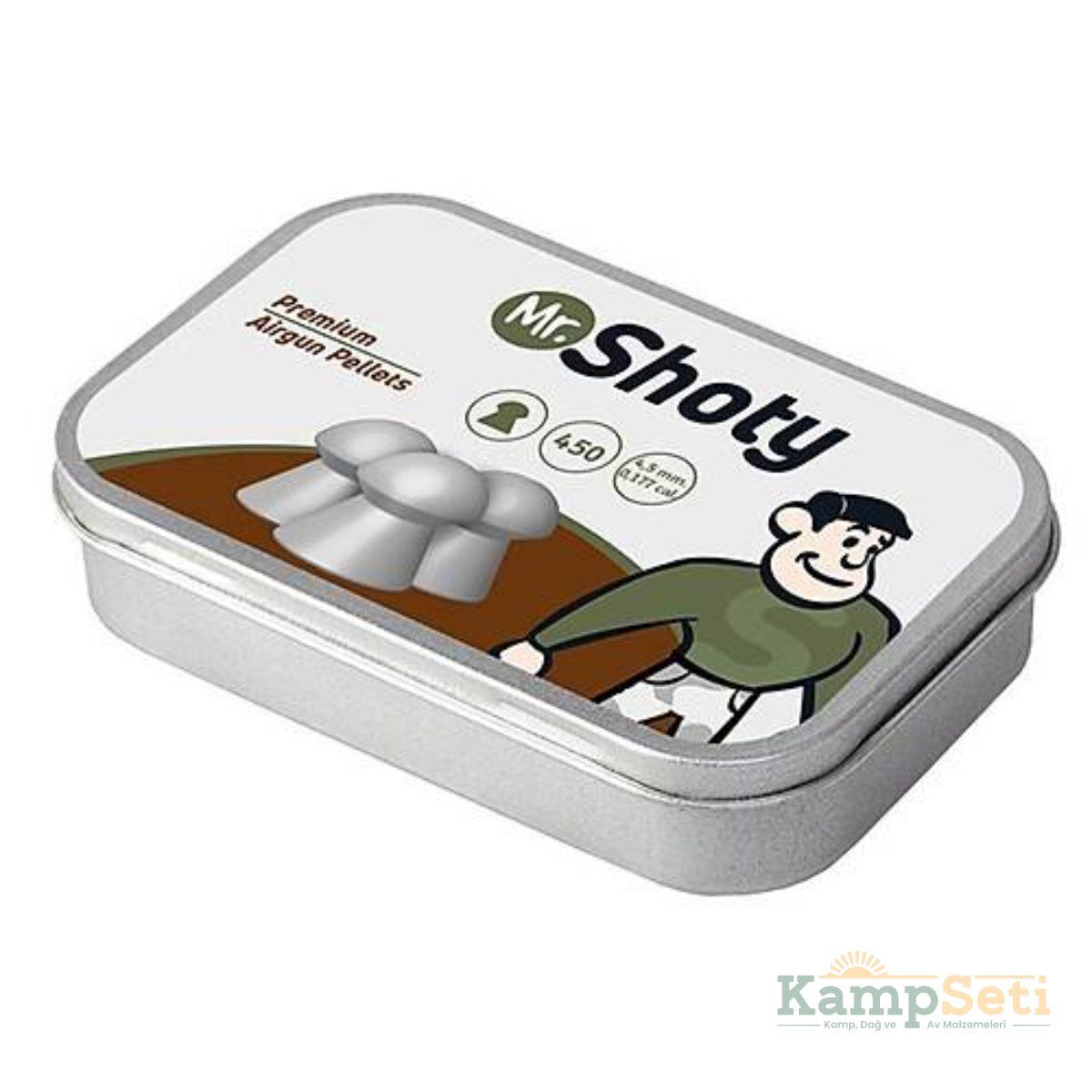MR. SHOTY Premium Dome 4.5 mm Havalı Tüfek Saçması 450 Adet