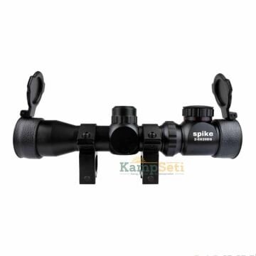 Spike 2-6x28 Zoomlu Tüfek Dürbünü Hedef Çizgili-Çift Işıklı