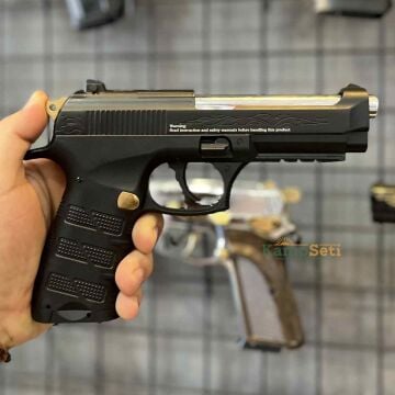 Ekol ES P92B Blowback Havalı Tabanca Siyah Altın İşlemeli