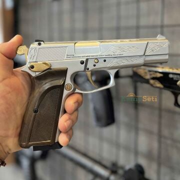 Ekol ES 66 Havalı Tabanca Mat Beyaz Altın İşlemeli 4.5mm