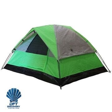 DFT 2 Kişilik Çift Kat Yeşil Çadır 210x180x130cm
