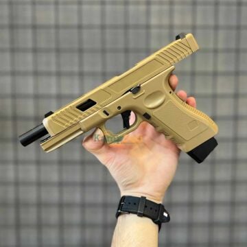 Vigor Glock 34 Green Gas Blowback Airsoft Tabanca 6 mm – Tan