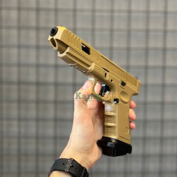 Vigor Glock 34 Green Gas Blowback Airsoft Tabanca 6 mm – Tan