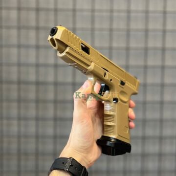 Vigor Glock 34 Green Gas Blowback Airsoft Tabanca 6 mm – Tan