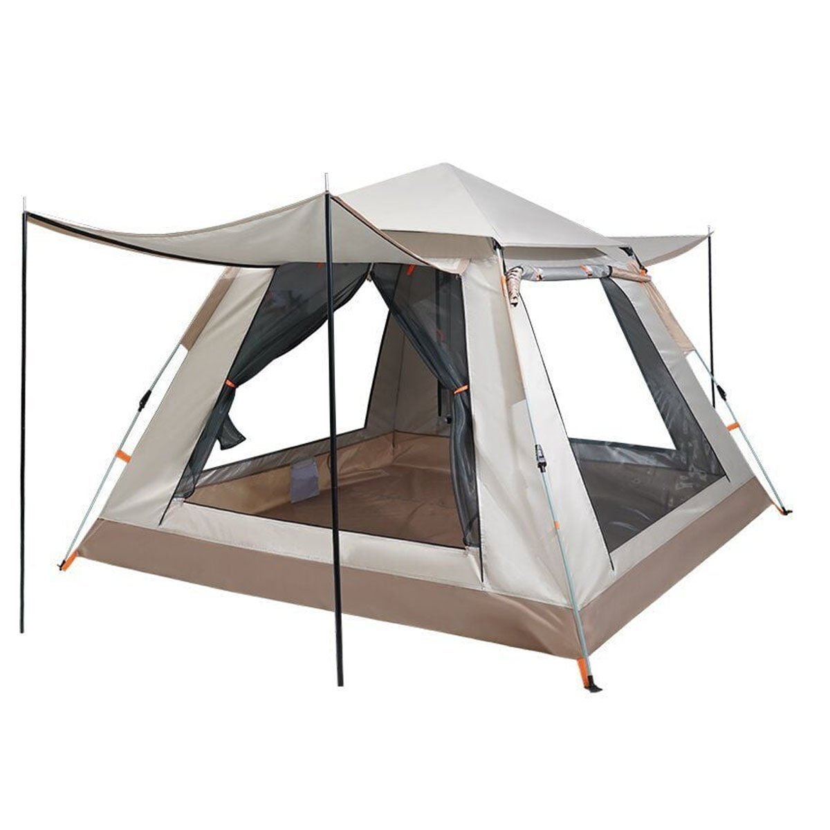 DFT 3 Kişilik Otomatik Çadır 2x2x1.35 m Bej