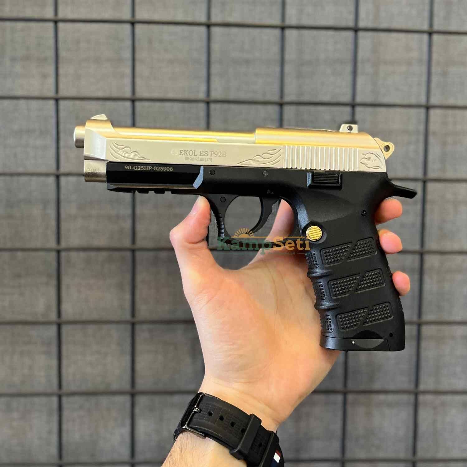 Ekol ES P92B Altın Blowback Havalı Tabanca Saten