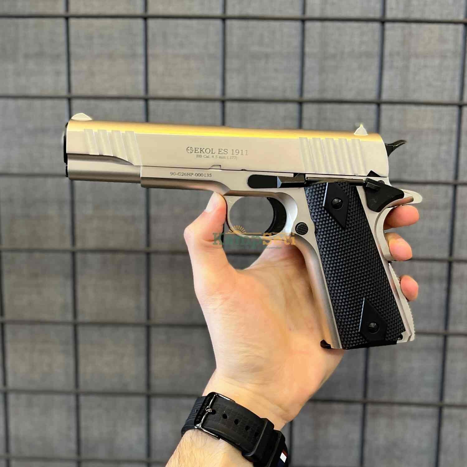 Ekol ES 1911 Colt Blowback Havalı Tabanca Saten 4.5 mm