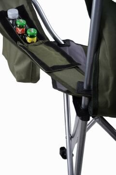 KampSeti Katlanır Kamp Sandalyesi Buzluklu- Lüks Kaliteli Kamp Sandalyesi-A1