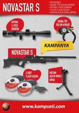 Hatsan NOVA STAR PLS COMBO PCP Havalı Tüfek