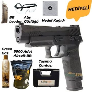 Sig Sauer ProForce P320 M17 GBB Airsoft Tabanca Green Gas Siyah