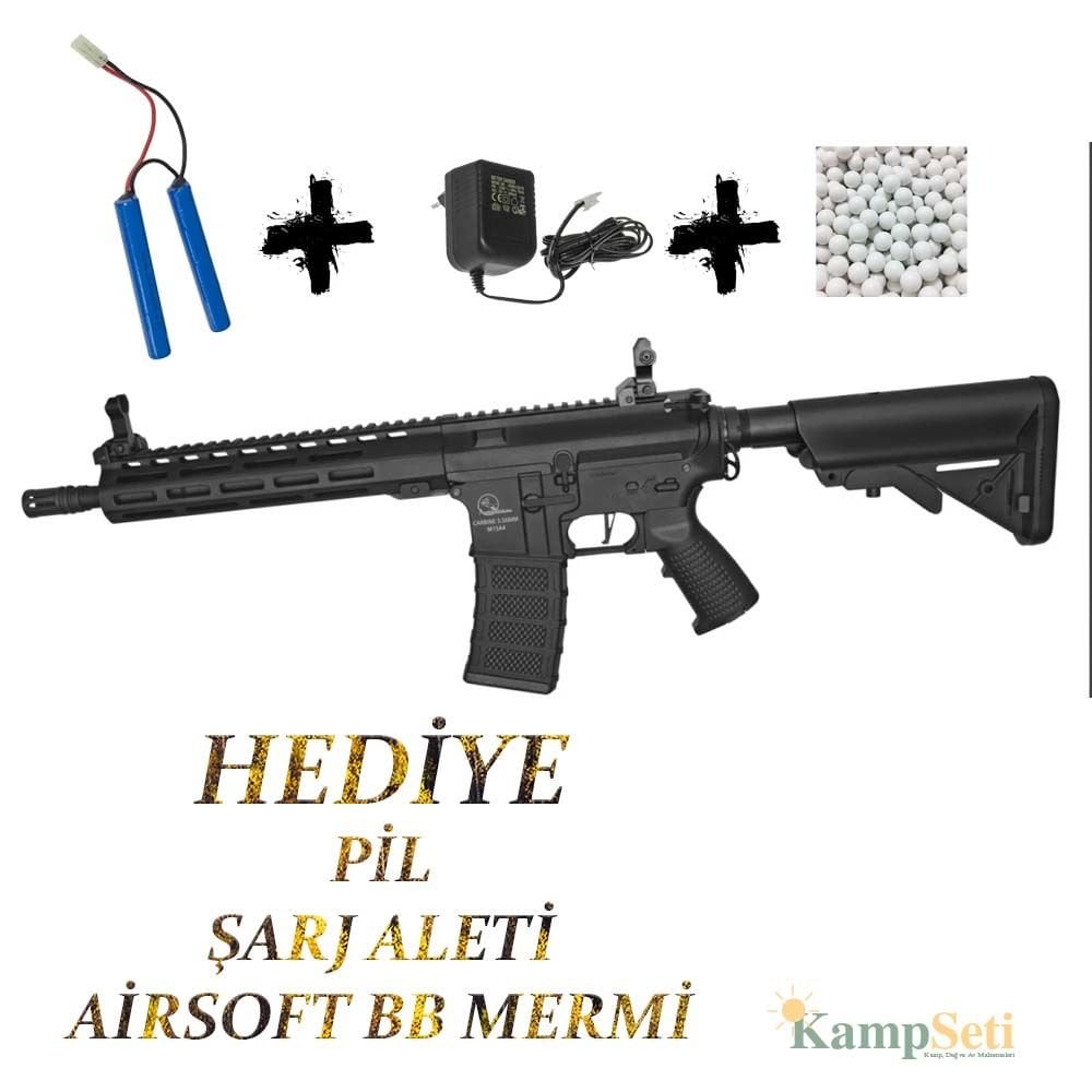 ASG Armalite M15 Defense M-Lok 10'' Valuepack AEG Airsoft Tüfek