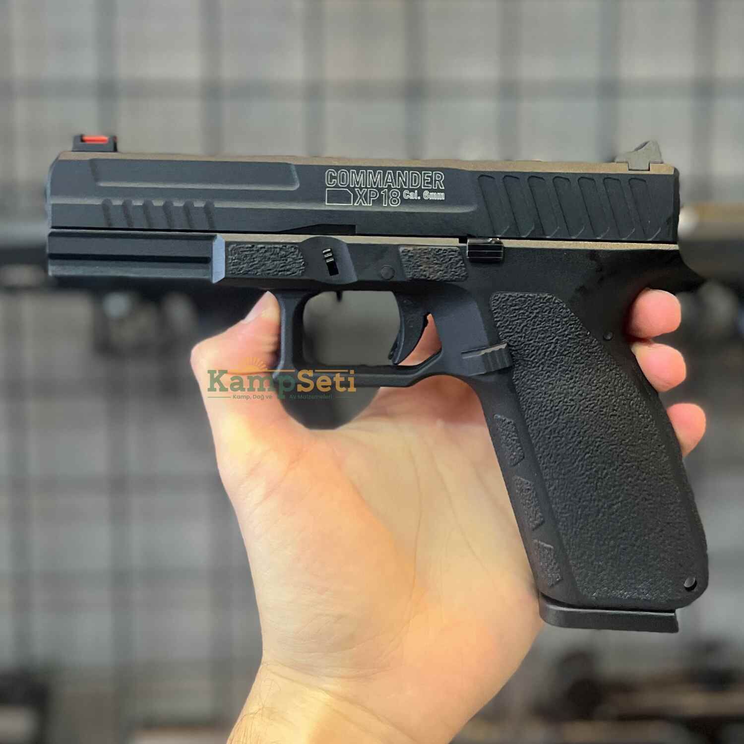 ASG Commander XP18 Blowback Airsoft Tabanca Siyah 6mm