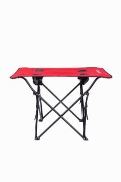 KampSeti Katlanır Kamp Piknik Masası Kumaş Kırmızı