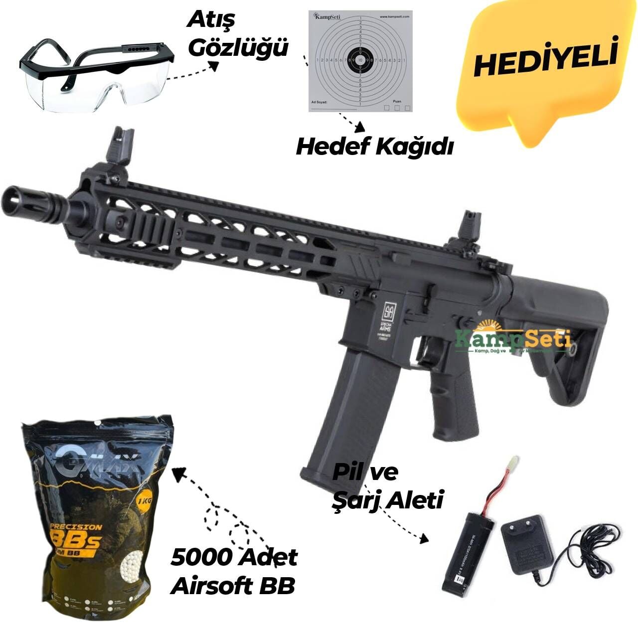 Specna Arms SA-F09 Airsoft Tüfek FLEX HAL ETU Gen. 2 Siyah