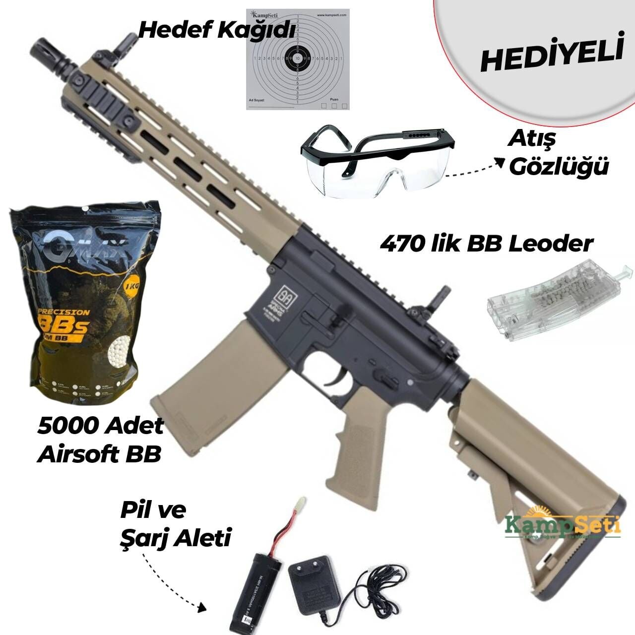 Specna Arms SA-F01 FLEX GATE X-ASR Airsoft Tüfek Siyah/Tan