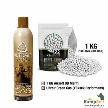 KS Airsoft BB Mermi + Green Gas 570ML