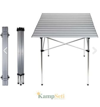 KampSeti 2 Adet Katlanır Kamp Sandalyesi - Alüminyum Katlanır Kamp Masası